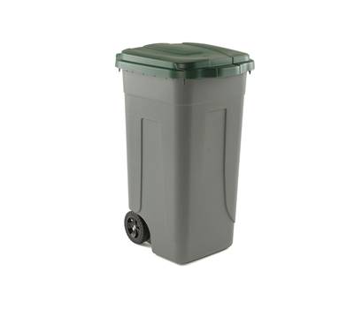 Bidone mobile - con chiusura a clip - 49 x 54 x 85 cm - 100 lt - grigio-verde - Mobil Plastic - 100/GRC-VES - 8004331001035 - DMwebShop Bidone mobile - con chiusura a clip - 49 x 54 x 85 cm - 100 lt - grigio-verde - Mobil Plastic - 100/GRC-VES - 8004331001035 - DMwebShop