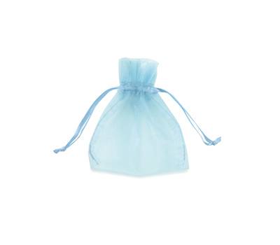 Sacchetti bomboniera Milly - 8,5 x 10 cm - organza celeste - conf. 20 pezzi - PNP - UL550DLL02VCE - 8013170304788 - DMwebShop