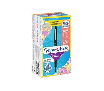 Pennarello Flair Nylon - punta 1,1 mm - nero - scatola 30 + 6 pezzi - Papermate - 2077174 - 3026980771744 - DMwebShop
