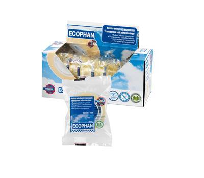 Nastro adesivo Ecophan - 15 mm x 10 mt - in caramella - trasparente - conf. 30 pezzi - Eurocel - 001416147 - 8001814341374 - DMwebShop