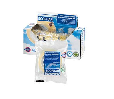 Nastro adesivo Ecophan - 19 mm x 10 mt - in caramella - trasparente - conf. 24 pezzi - Eurocel - 001416197 - 8001814341978 - DMwebShop