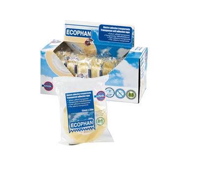 Nastro adesivo Ecophan - 15 mm x 33 mt - in caramella - trasparente - conf. 10 pezzi - Eurocel - 001416153 - 8001814341671 - DMwebShop