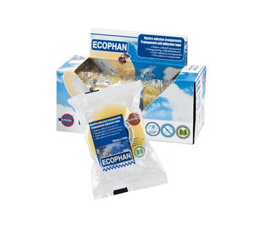 Nastro adesivo Ecophan - 19 mm x 33 mt - in caramella - trasparente - conf. 8 pezzi - Eurocel - 001416203 - 8001814342272 - DMwebShop