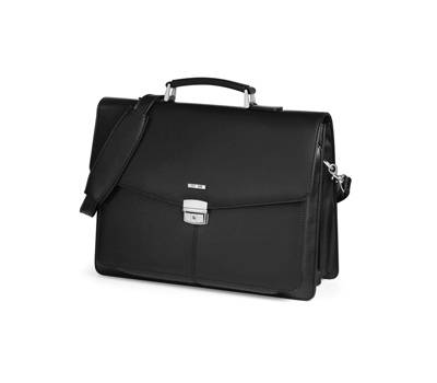 Cartella in similpelle nero 41 x 32 x 16 cm - 22165