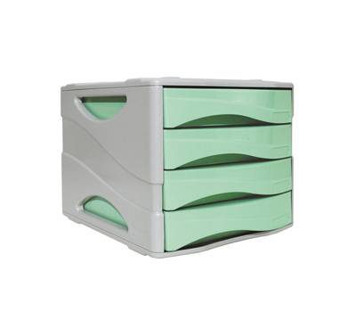 Cassettiera Keep Colour Pastel 25 x 32 cm cassetti 5 cm grigio verde - 17465