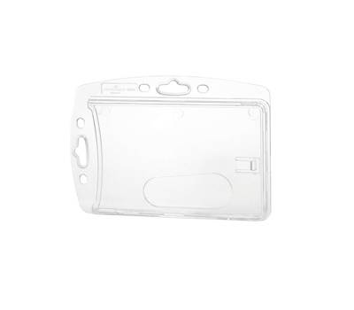 Portabadge rigido 5,4 x 8,7 cm trasparente - 18810