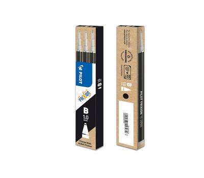 Refill sfera frixionball clicker - punta 1 mm - nero - conf. 3 pezzi - Pilot - 006675 - 4902505557989 - DMwebShop