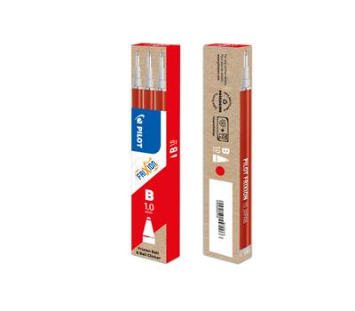 Refill sfera frixionball clicker - punta 1 mm - rosso - conf. 3 pezzi - Pilot - 006677 - 4902505557996 - DMwebShop