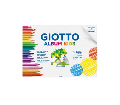 Album Kids 5+ - A4 - 90 gr - 30 fogli - conf. 5 pezzi - Giotto - 580200 - 8000825021794 - DMwebShop