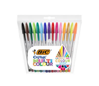 Penna sfera Cristal multicolor - punta 1,6 mm - colori assortiti - conf. 15 pezzi - Bic - 964899 - 3086123538870 - DMwebShop Penna sfera Cristal multicolor - punta 1,6 mm - colori assortiti - conf. 15 pezzi - Bic - 964899 - 3086123538870 - DMwebShop