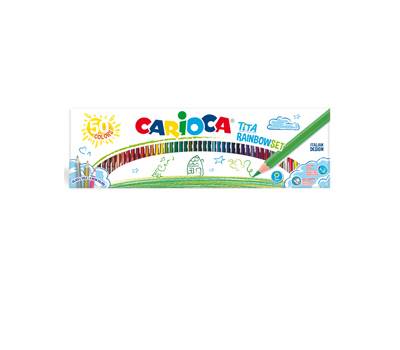 Matite colorate Tita Rainbow - colori assortiti - scatola 50 pezzi - Carioca - 42990 - 8003511429904 - DMwebShop Matite colorate Tita Rainbow - colori assortiti - scatola 50 pezzi - Carioca - 42990 - 8003511429904 - DMwebShop