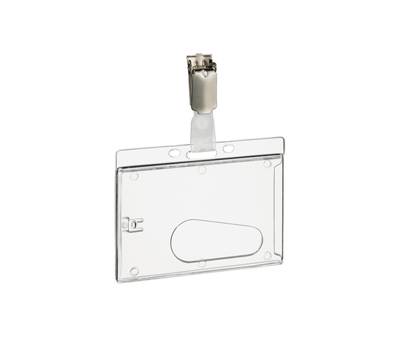 Portabadge rigido - 5,4 x 8,5 cm - conf. 50 pezzi - Durable - 8950-19 - 4005546981161 - DMwebShop