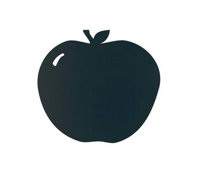 Lavagna da parete silhouette - 31,6 x 29,1 cm - forma mela - nero - Securit - FB-APPLE - 8719075286067 - DMwebShop