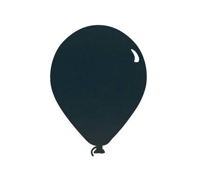 Lavagna da parete Silhouette - 39,6 x 29 cm - forma palloncino - nero - Securit - FB-BALLOON - 8719075286098 - DMwebShop