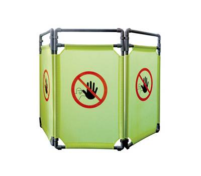 Barriera per interni - NO ENTRY - 3 pannelli - polietilene - 170 x 100 cm - Cartelli Segnalatori - BARV170 - 3321360000699 - DMwebShop