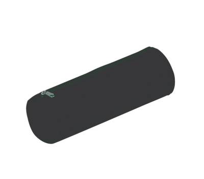 Astuccio Tombolino Basic con cerniera 22cm diametro 8 cm nero Pagna 22501 01 - 22442