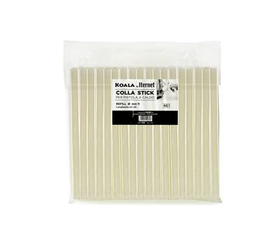 Colla termofusibile in stick lunghezza 20 cm diametro 1 - 1 cm sacchetto da 1 kg Iternet - 22756