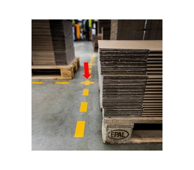 Adesivi da terra - forma a croce - 15 x 15 cm - conf. 10 pezzi - Durable - 1701-04 - 4005546983554 - DMwebShop