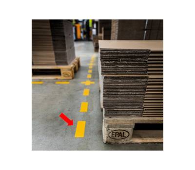 Adesivi da terra - Striscia - 10 x 15 cm - conf. 10 pezzi - Durable - 1703-04 - 4005546983592 - DMwebShop