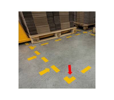 Adesivo da terra forma a L 10 x 10 cm - 18338