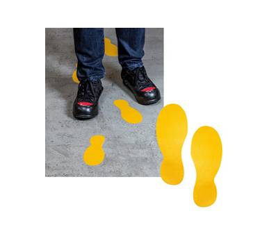 Adesivo da terra orme 9 x 24 cm confezione 5 paia - 18342