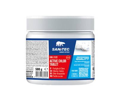 Cloro attivo concentrato - Tablet 500 gr - Sanitec - 2122 - 8054633838006 - DMwebShop