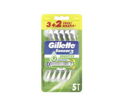Sensor 3 Sensitive - confezione usaegetta 3 + 2 pezzi - Gillette - PG119 - 7702018495283 - DMwebShop
