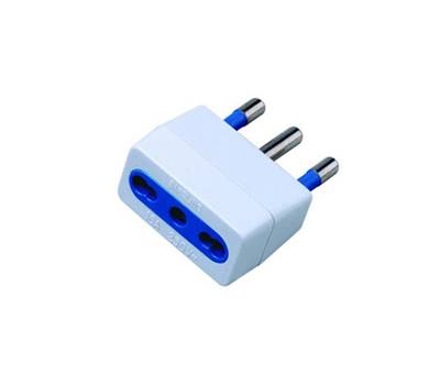 Adattatore semplice con spina 2P+T 16A presa bipasso 10-16A - Mkc - 492518885 - 8006012316001 - DMwebShop