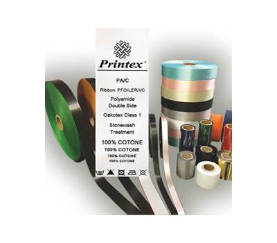 Nastro in tessuto - per trasferimento termico - 30 mm - rotolo da 50 mt - Printex - PS/A - 8034049913900 - DMwebShop