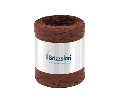 Nastro Rafia sintetica - marrone 14 - 5 mm x 200 mt - Brizzolari - 01003714 - 8031653208682 - DMwebShop