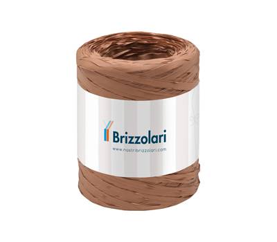 Nastro Rafia sintetica avana 32 - 5 mm x 200 mt - Brizzolari - 01003732 - 8031653400024 - DMwebShop