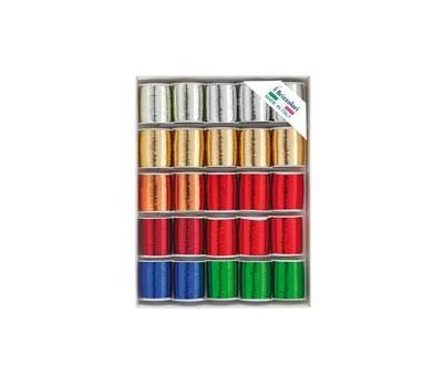 Rocche di nastro 6870 colori assortiti metal - 10 mm x 10 mt - colori assortiti - conf. 25 pezzi - Brizzolari - 00308500 - 8004451082709 - DMwebShop