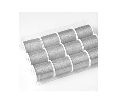 Rocchette cordonetto 2 capi - 20 mt - argento - conf. 12 pezzi - Brizzolari - 00043404 - 8031653042194 - DMwebShop