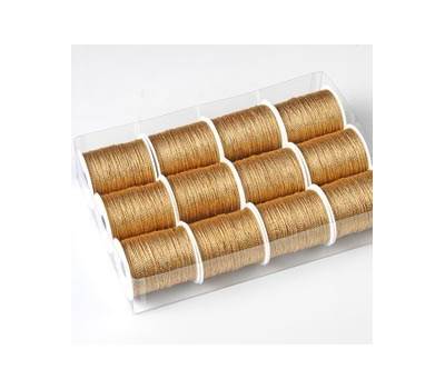 Rocchette cordonetto 2 capi 20 mt oro - 23664