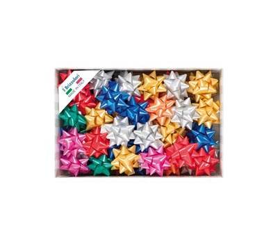 Stelle di nastro liscio 6800,19 mm x diametro 9 cm colori natalizi assortiti Brizzolari 00066700 - 23600