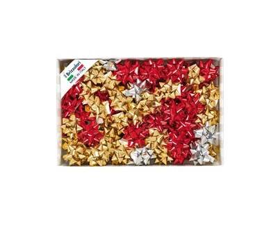 Stelle di nastro metal 6870,14 mm diametro 6,5 cm colori assortiti Brizzolari 00065900 - 23640