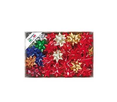 Stelle di nastro metal 6870,19 mm diametro 9 cm colori assortiti Brizzolari 00068400 - 23639