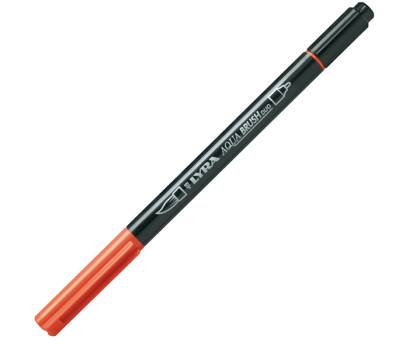 Pennarello Aqua Brush Duo - punte 2-4 mm - rosso saturno - conf. 10 pezzi - Lyra - L6520015 - 4084900661833 - DMwebShop