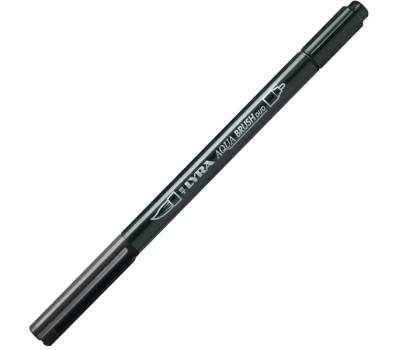 Pennarello Aqua Brush Duo - punte 2-4 mm - nero - conf. 10 pezzi - Lyra - L6520099 - 4084900662373 - DMwebShop