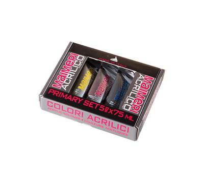 Colori acrilici Primary - colori assortiti - set 5 tubetti da 75 ml - Maimeri - M0998190 - 8032810107169 - DMwebShop