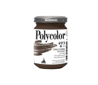 Colore vinilico Polycolor - 140 ml - terra d'ombra naturale - conf. 3 pezzi - Maimeri - M1220493 - 8018721012914 - DMwebShop