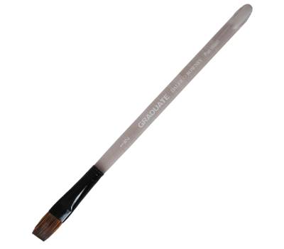 Pennello pelo di pony Graduate - piatto quadrato - manico corto - n. 1/2 - conf. 3 pezzi - Daler Rowney - D212159050 - 5011386081472 - DMwebShop