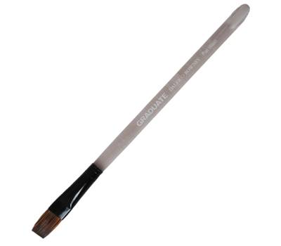 Pennello pelo di pony Graduate - piatto quadrato - manico corto - n. 1 - conf. 3 pezzi - Daler Rowney - D212159100 - 5011386081496 - DMwebShop