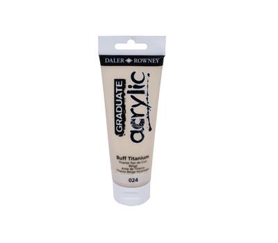 Colore acrilico fine Graduate - 120 ml - titanium buff - Daler Rowney - D123120024 - DMwebShop