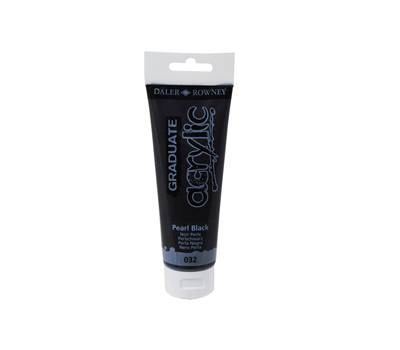 Colore acrilico fine Graduate - 120 ml - nero perla - conf. 3 pezzi - Daler Rowney - D123120032 - 5011386062785 - DMwebShop