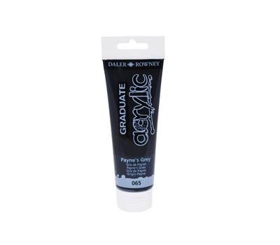 Colore acrilico fine Graduate - 120 ml - grigio payne - Daler Rowney - D123120065 - 5011386020570 - DMwebShop