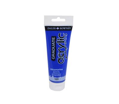 Colore acrilico fine Graduate - 120 ml - blu oltremare - Daler Rowney - D123120123 - 5011386020600 - DMwebShop