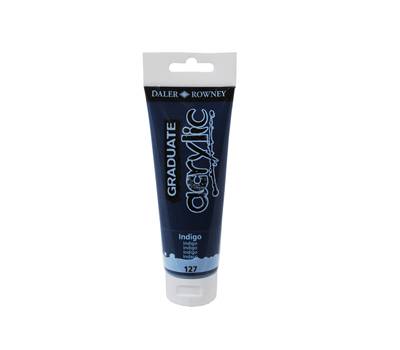 Colore acrilico fine Graduate - 120 ml - indigo - Daler Rowney - D123120127 - 5011386062679 - DMwebShop
