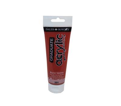 Colore acrilico fine Graduate - 120 ml - terra di Siena bruciata - Daler Rowney - D123120201 - 5011386020488 - DMwebShop