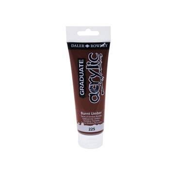 Colore acrilico fine Graduate - 120 ml - terra d'ombra bruciata - Daler Rowney - D123120225 - 5011386020495 - DMwebShop